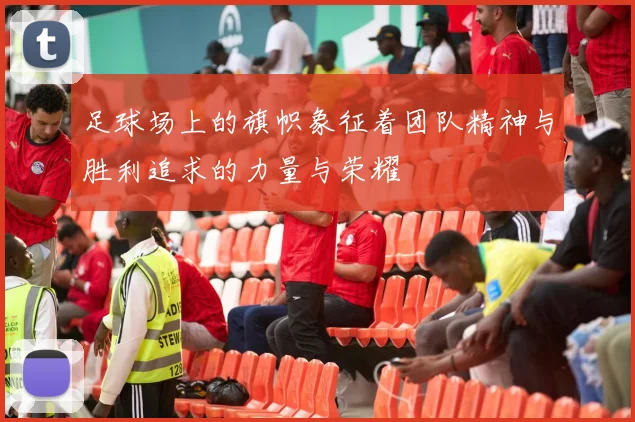 足球场上的旗帜象征着团队精神与胜利追求的力量与荣耀