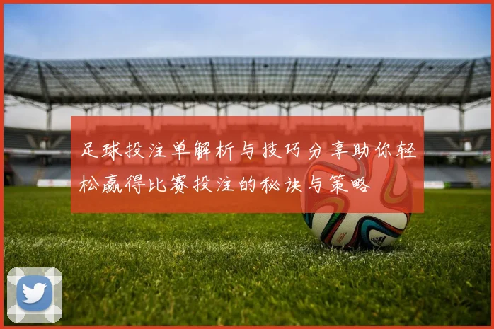 足球投注单解析与技巧分享助你轻松赢得比赛投注的秘诀与策略